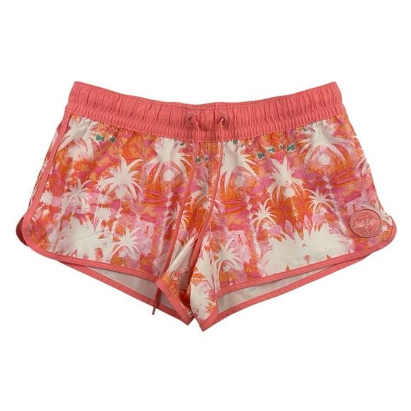 Salt Life Board Shorts Womens Medium Multi Hawaiian Palmtastic Swim Stretch - Picture 1 of 12